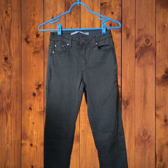 Tractr Women's Size 25 Green Skinny High Rise Jeans Stretch Casual Classic - Picture 2 of 4